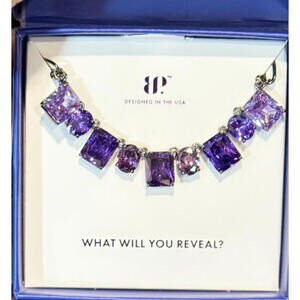 Bomb Party Sirens Necklace "Midnight Currents" Amethyst  Hematite "Jewel Candy"